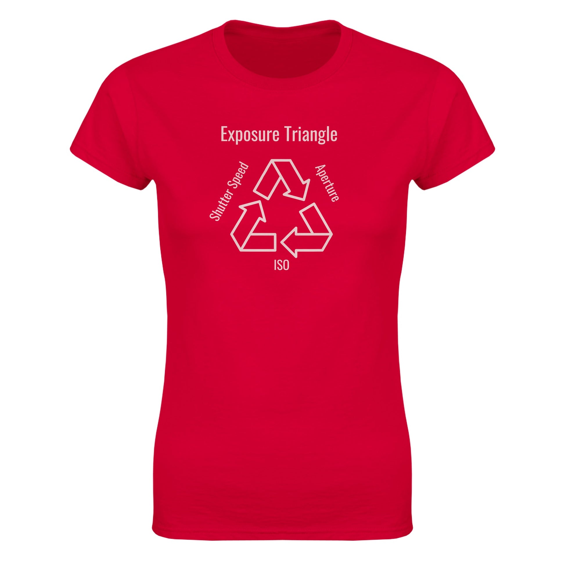 Classic Womens Exposure Triangle  Crewneck T-shirt