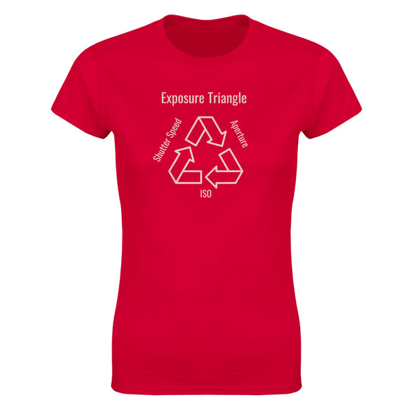 Classic Womens Exposure Triangle  Crewneck T-shirt